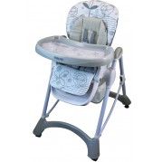 Jedálenská stolička Baby Mix, light grey